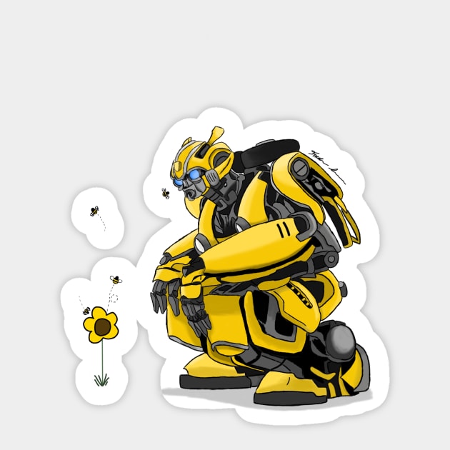 Bumblebee Sticker by FSimmons1006